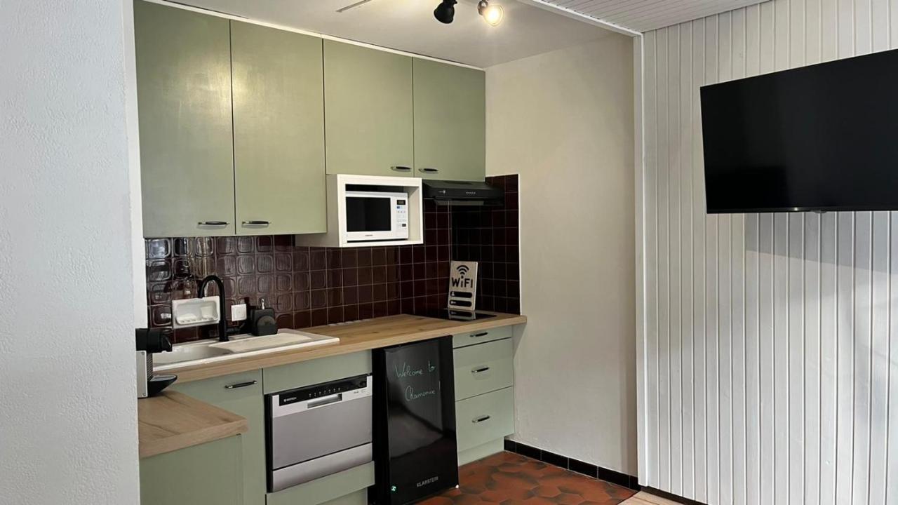 Studio Dent Du Caiman, Chamonix Hyper Centre, Parking, Vue Mont Blanc מראה חיצוני תמונה